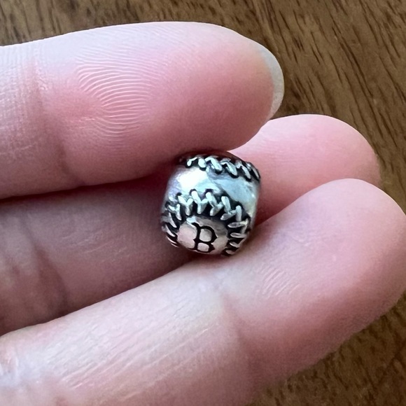 Retired Pandora x Boston Red Sox Baseball Bead Charm EUC - Picture 5 of 9
